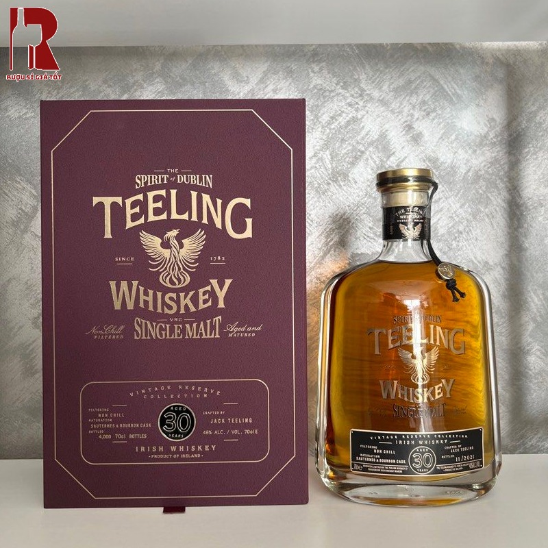 Rượu Whisky Teeling 30 Năm Ngon Bổ Rẻ