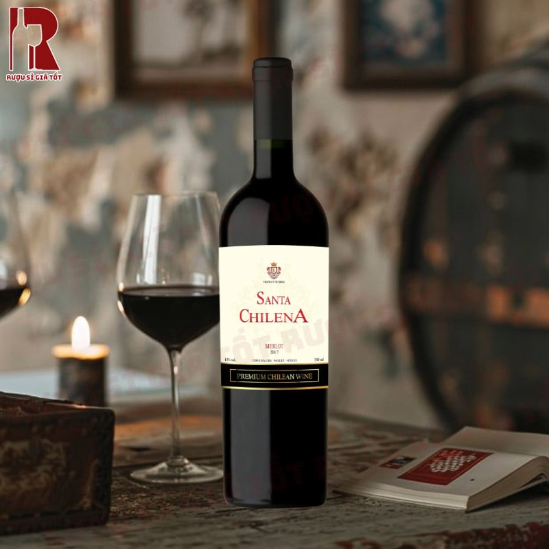 Rượu Vang Chile Đỏ Santa Chilena Merlot nhập khẩu giá rẻ chính hãng