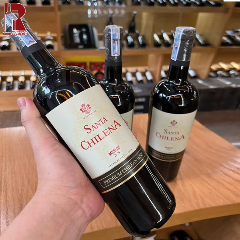 Rượu Vang Chile Đỏ Santa Chilena Merlot nhập khẩu giá rẻ