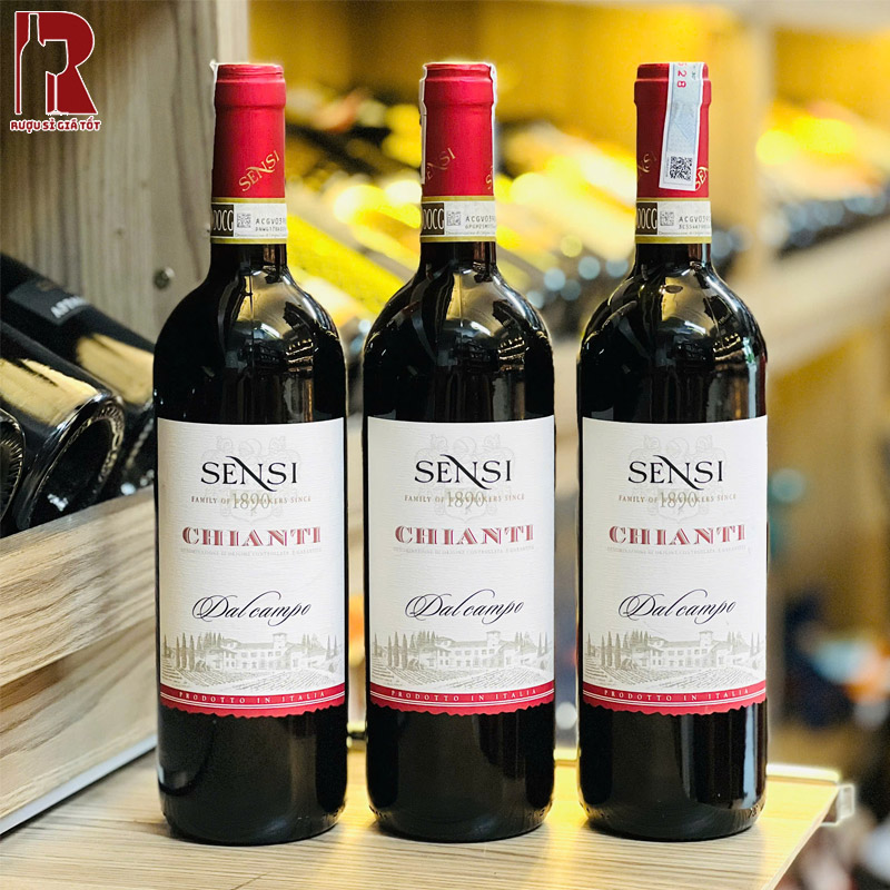 Rượu Vang Ý Đỏ Sensi Chianti Dalcampo nhập khẩu