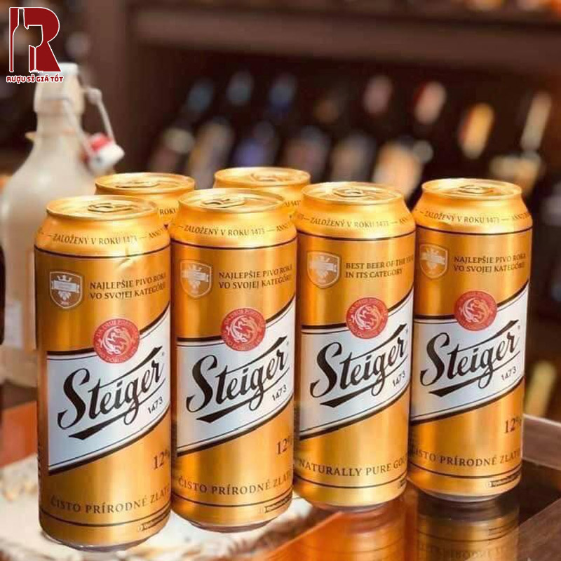 Bia Tiệp Steiger Vàng Lon 500ml nhập khẩu