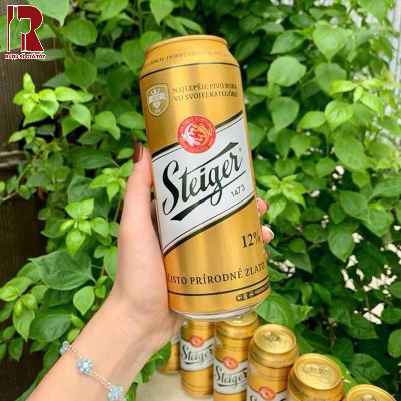 Bia Tiệp Steiger Vàng Lon 500ml nhập khẩu chính hãng giá rẻ