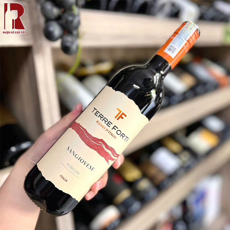 Rượu Vang Ý Đỏ Terre Forti Sangiovese Rubicone nhập khẩu giá rẻ