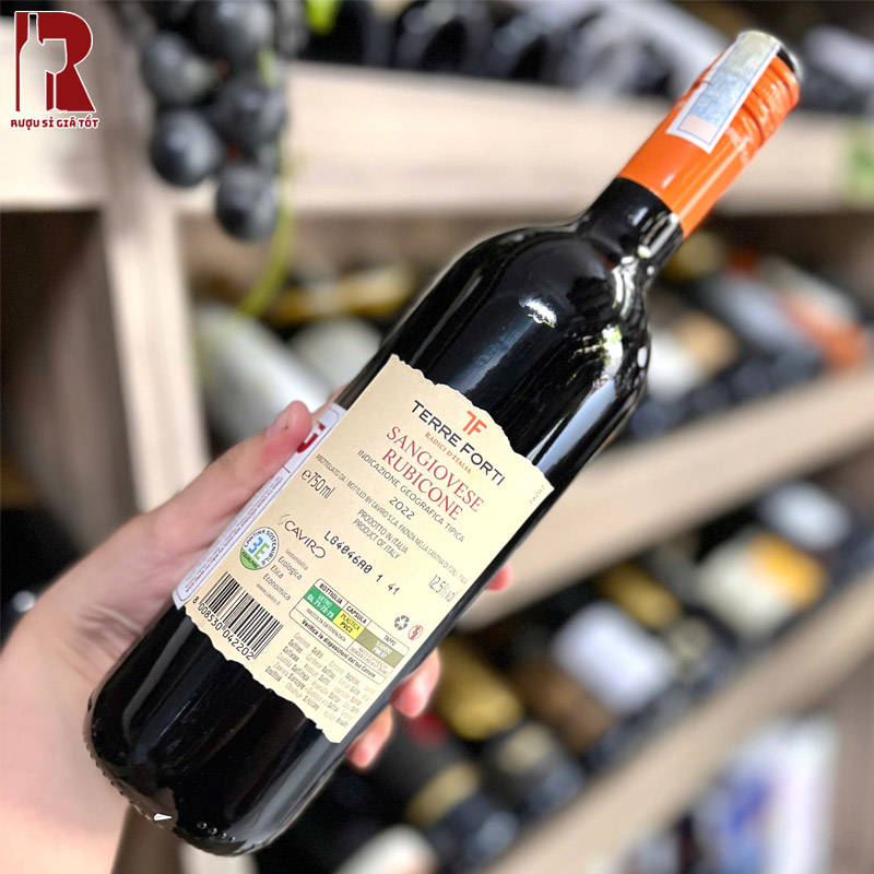 Rượu Vang Ý Đỏ Terre Forti Sangiovese Rubicone nhập khẩu giá rẻ chính hãng