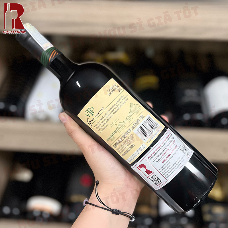 Rượu Vang Chile Đỏ Tres Palacios Cabernet Sauvignon Gran Reserva nhập khẩu giá rẻ chính hãng