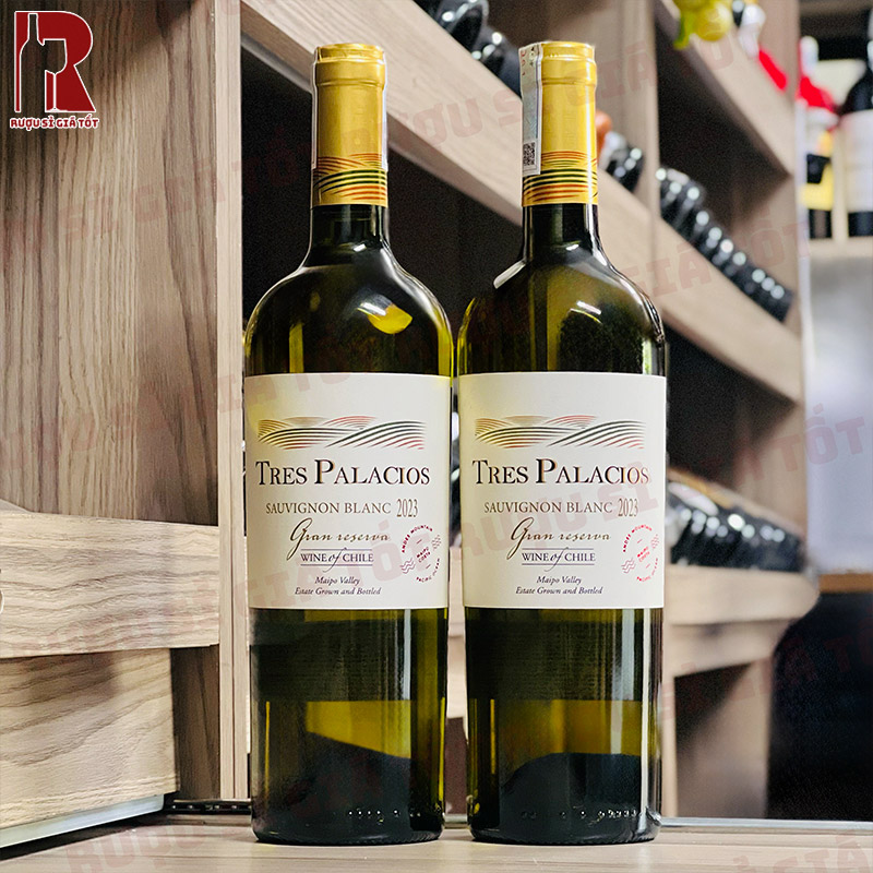Rượu Vang Chile Trắng Tres Palacios Sauvignon Blanc Gran Reserva nhập khẩu