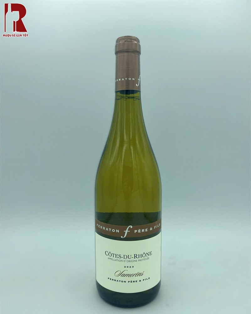 Rượu Vang Pháp Trắng Ferraton Père & Fils Cotes du Rhone Samorens Blanc Giá Rẻ