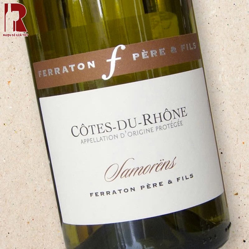 Rượu Vang Pháp Trắng Ferraton Père & Fils Cotes du Rhone Samorens Blanc Nhập Khẩu