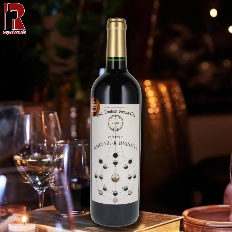 Rượu Vang Pháp Đỏ Chateau Barrail De Brisson Saint Emillion Grand Cru Giá Mới Nhất