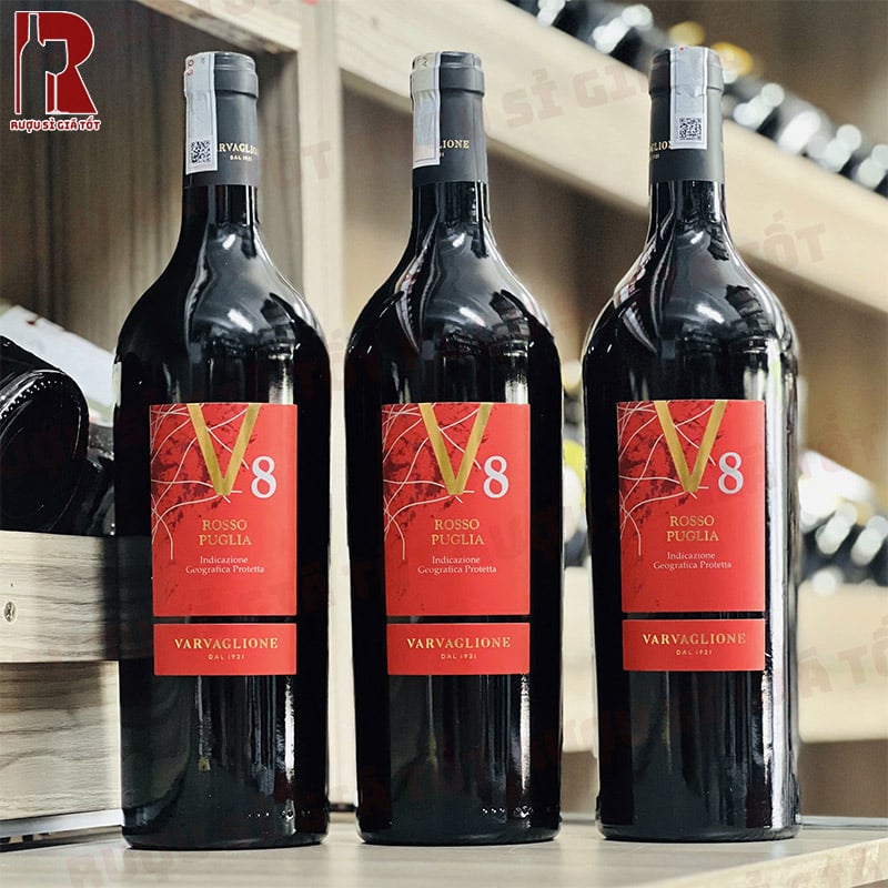 Mua Rượu Vang Ý Đỏ V8 Rosso Puglia Varvaglione Dal 1921 Chất Lượng