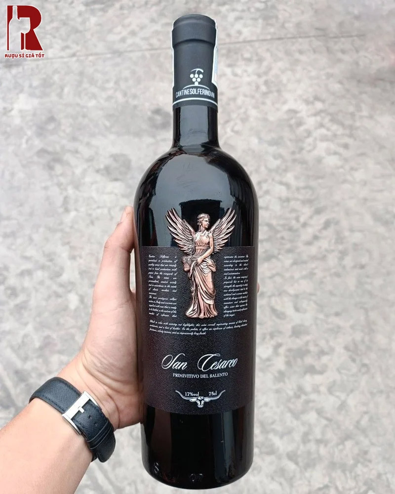 Giá rượu vang San Cesareo Primitivo Del Salento - Thiên Thần 17 Độ bao nhiêu?