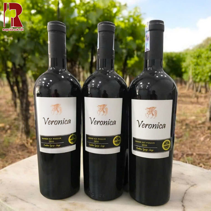 Rượu Vang Ý Đỏ Veronica Rosso IGT Puglia Chát nhập khẩu chính hãng