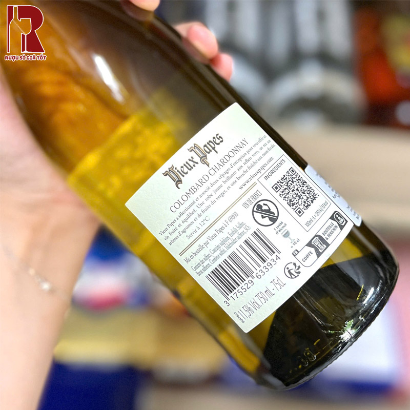 Giá Rượu Vang Pháp Trắng Vieux Papes Colombard Chardonnay