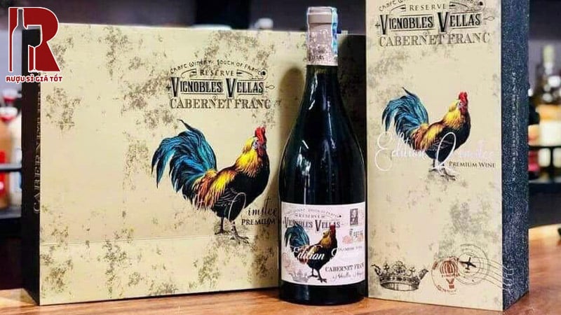 Rượu Vang Pháp Đỏ Vignobles Vellas Le COQ