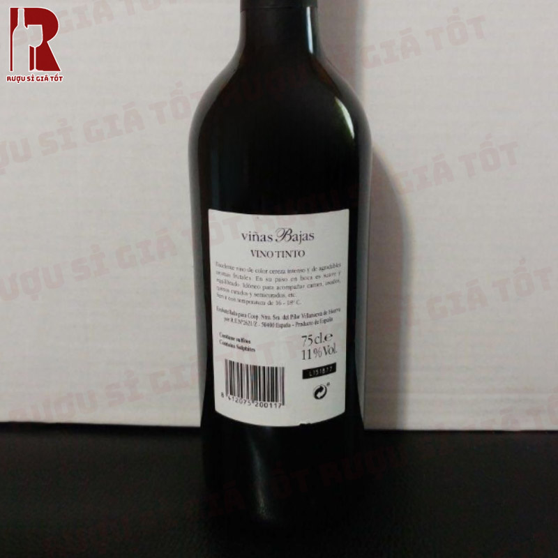 Rượu Vang Tây Ban Nha Đỏ Vinas Bajas Vino Tinto nhập khẩu chính hãng giá rẻ