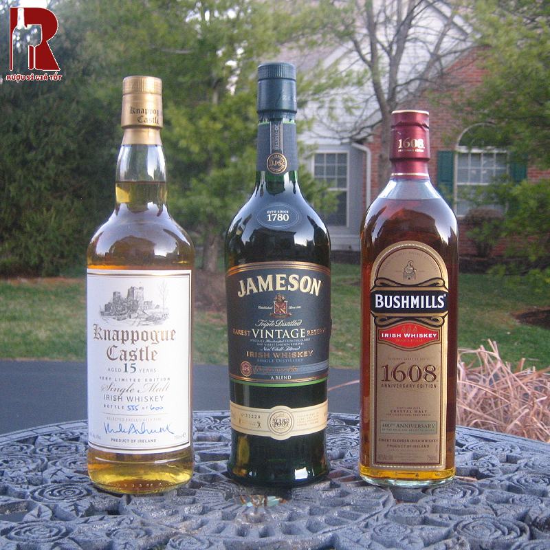 Các thương hiệu và phân loại Whisky Ireland nổi tiếng