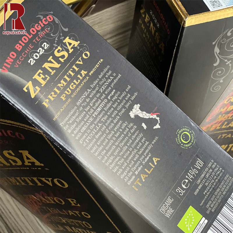 Zensa Primitivo Organic Puglia IGT