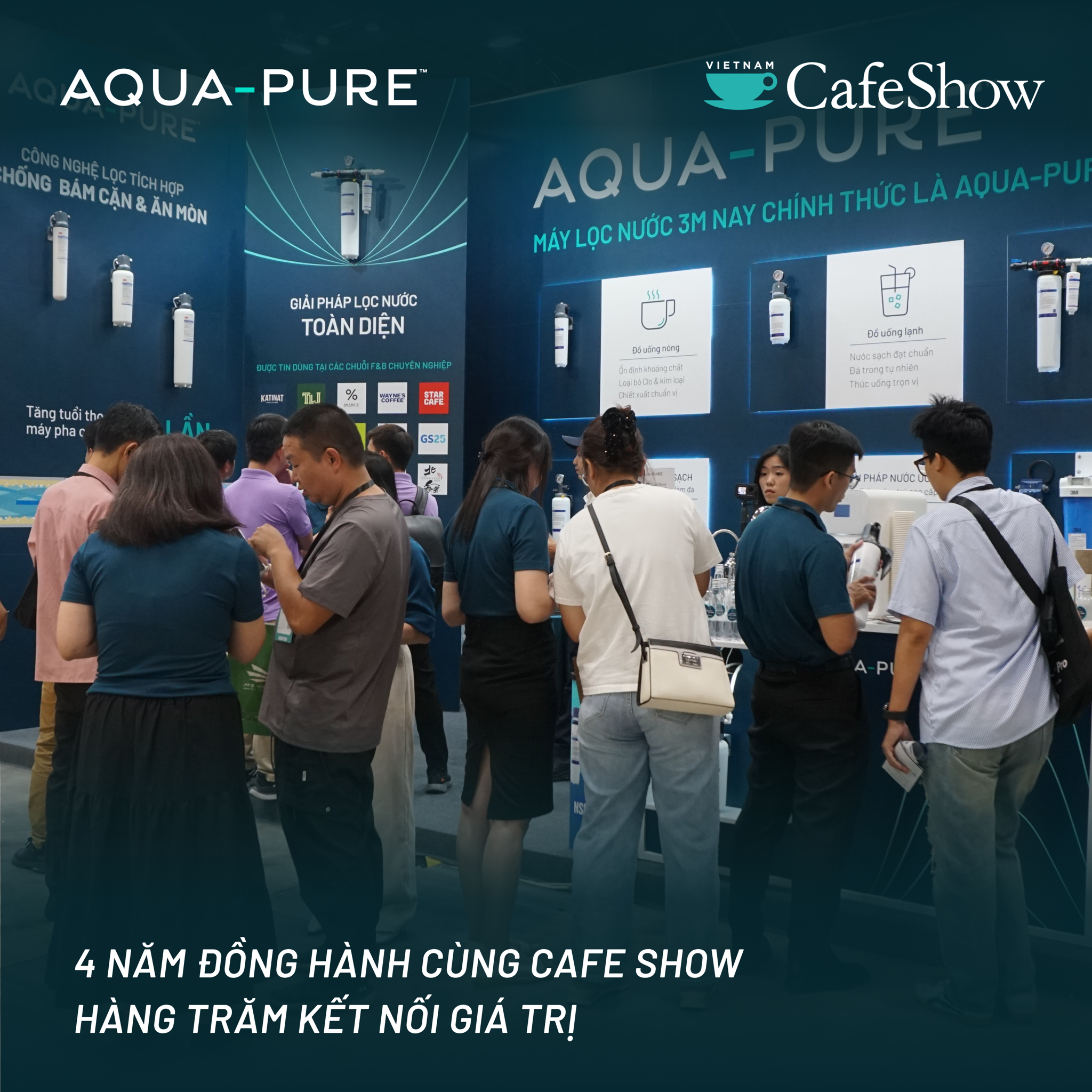 Aqua-Pure tại Cafe Show Vietnam 2026 - Hàng trăm kết nối, một tiêu chuẩn