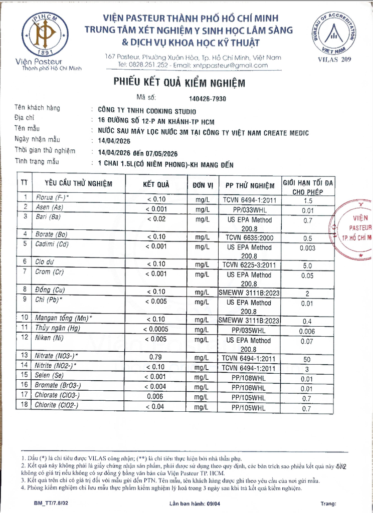 Kiểm định quốc tế NSF cho máy lọc nước 3M