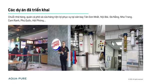 Dụ án lắp đặt tiêu biểu tại các chuỗi F&B hàng đầu Việt Nam