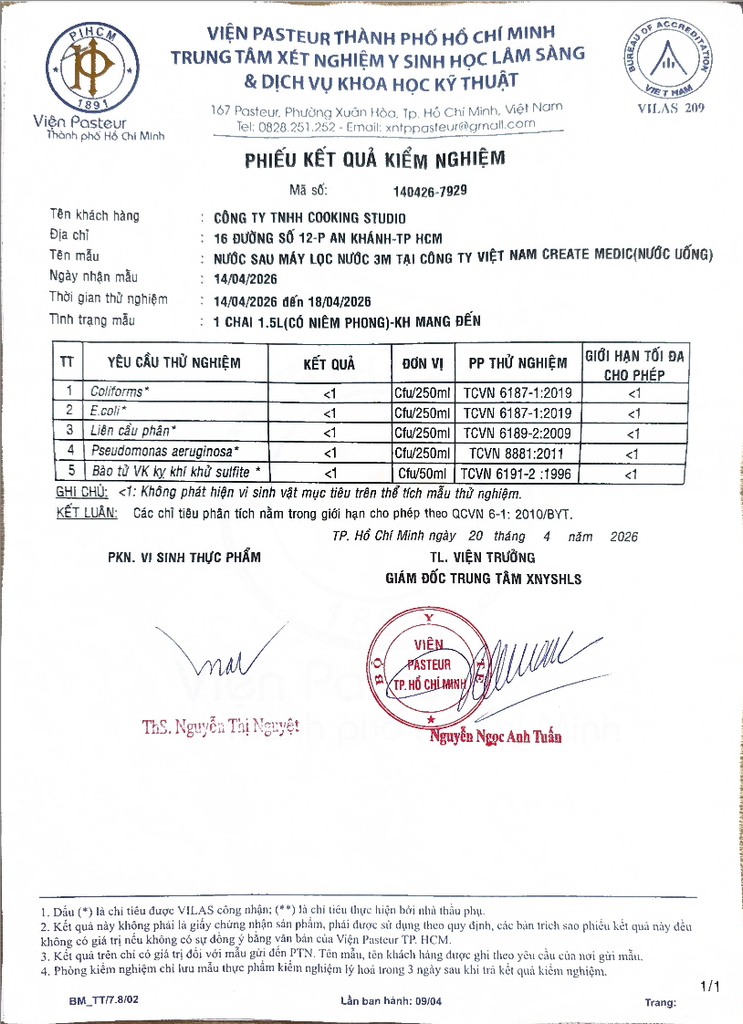 Kiểm định quốc tế NSF cho máy lọc nước 3M