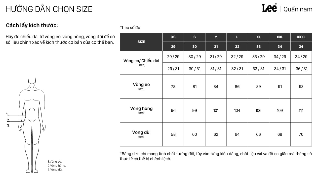 LEE - Quần jeans nam ống rộng