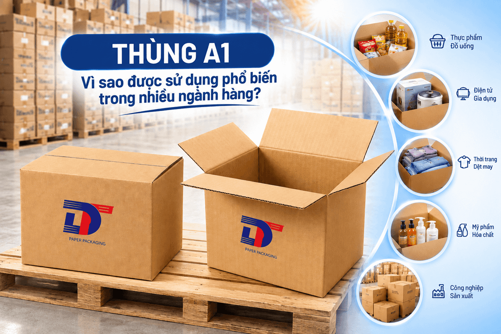 Thùng carton A1 là gì? Ưu điểm và ứng dụng thực tế
