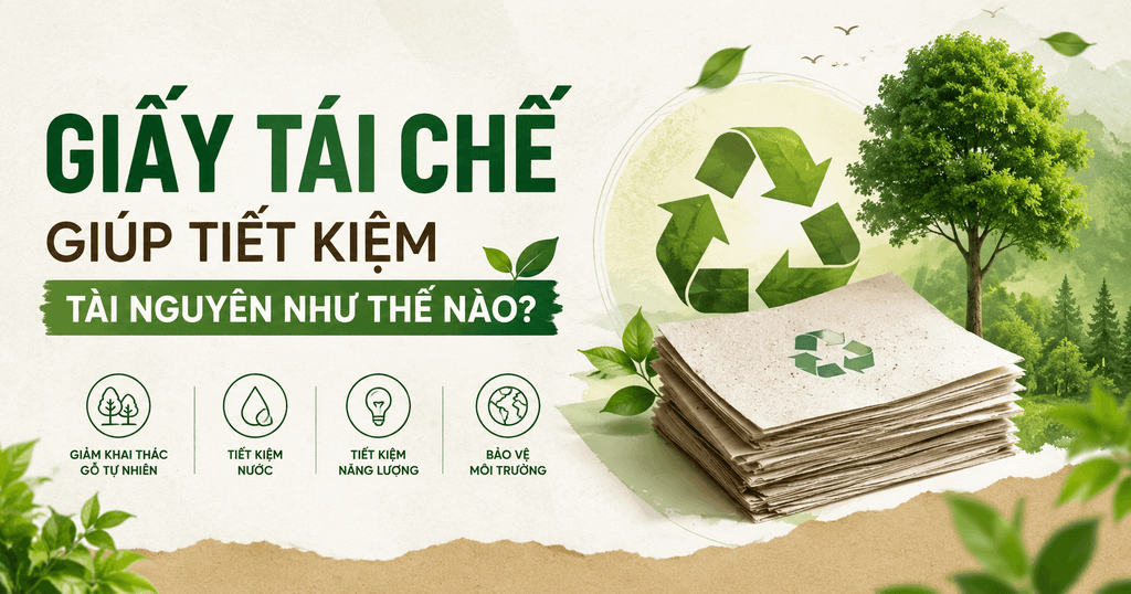Giấy Tái Chế Giúp Tiết Kiệm Tài Nguyên Như Thế Nào?
