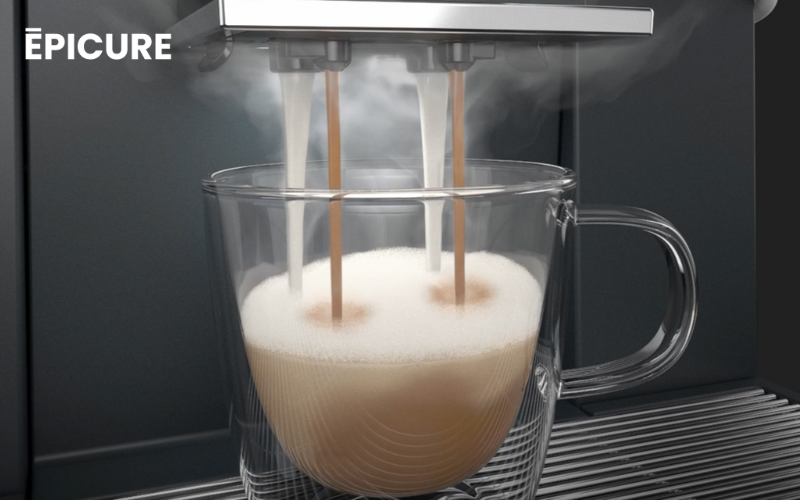 WMF 1100S tạo bọt sữa foam mịn màng