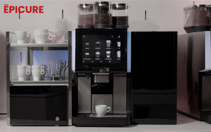 5000S+ pha chế đồng thời cà phê và nước nóng