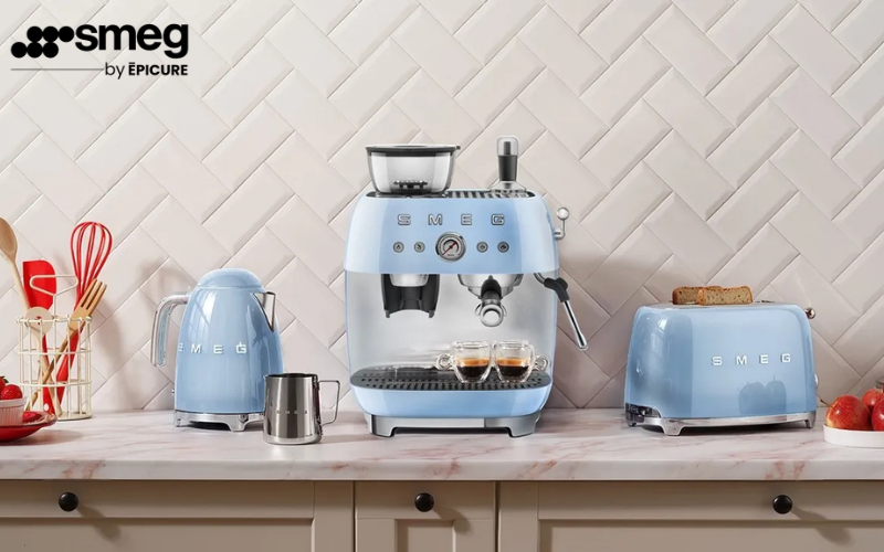 Máy pha cà phê bán tự động tích hợp xay SMEG EGF03