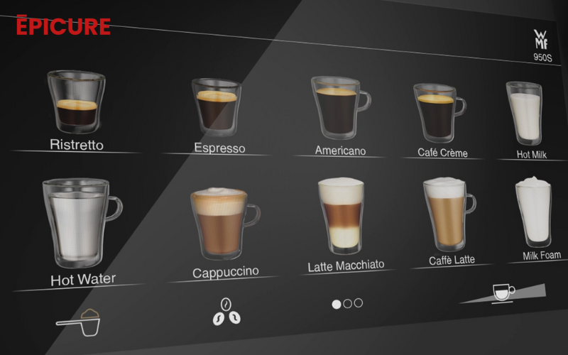 WMF 950s pha chế tới 20 loại đồ uống