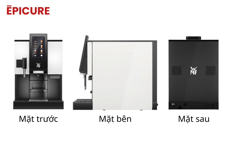 WMF 1100S thiết kế 3 mặt gọn, cách nhiệt