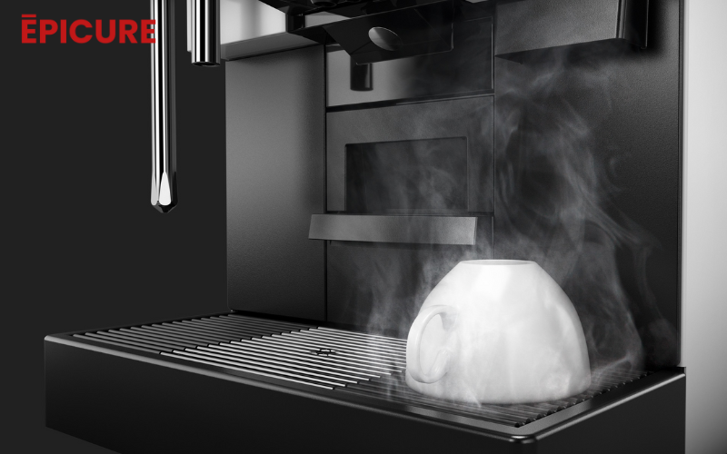 WMF 1100S dùng vòi sấy tách bằng hơi nước