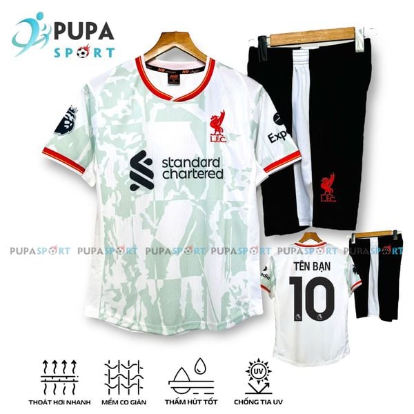 Áo Liverpool form chuẩn, vải thoáng mát, đồng hành cùng fan chinh phục mọi trận cầu