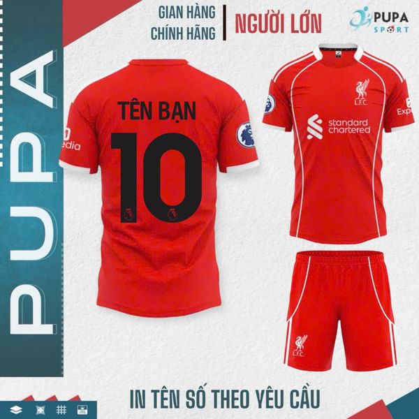 Khoác lên mình áo Liver từ PUPA SPORT, cảm nhận khí thế The Kop trong từng trận đấu