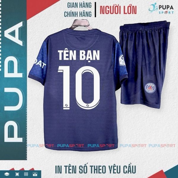 Đồng hành cùng Paris Saint-Germain dễ dàng hơn với áo PSG tại PUPA SPORT, in lẻ từ 1 bộ