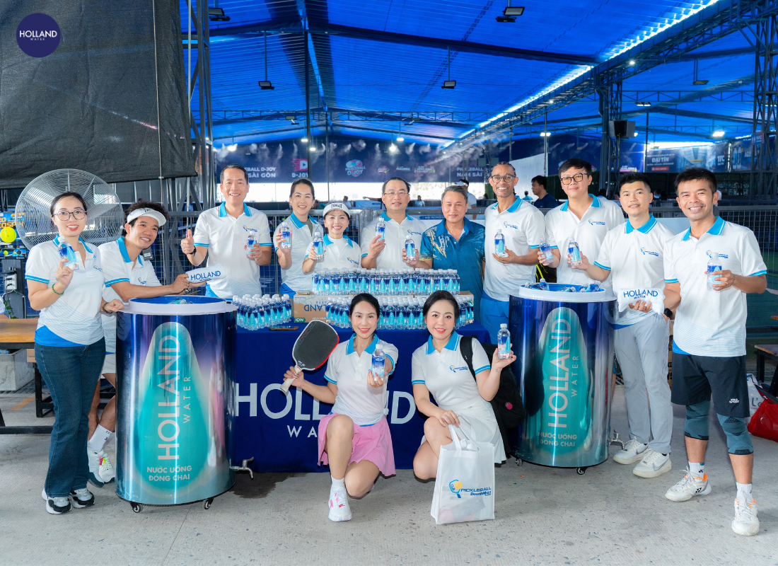 HOLLAND WATER GÓP PHẦN LAN TỎA TINH THẦN THỂ THAO TẠI LỄ RA MẮT CLB PICKLEBALL DOANH NHÂN SÀI GÒN