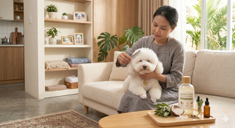 Chăm sóc lông cún đúng cách giúp không gian sống sạch thoáng