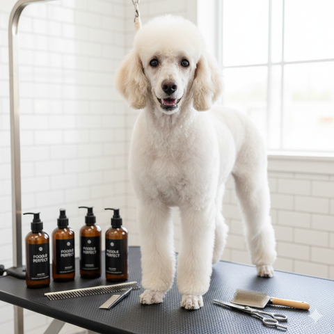 Bí quyết duy trì bộ lông Poodle mượt mà tự nhiên tại nhà