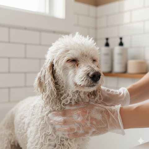 Hướng Dẫn Tắm Poodle Tại Nhà Giữ Lông Bông Mượt Chuẩn Spa