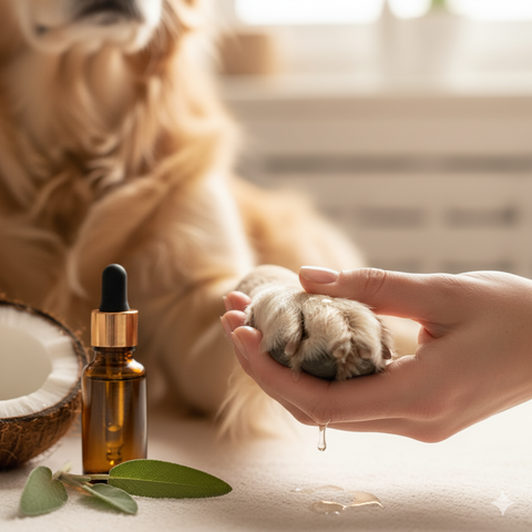 Vitamin E, Omega-3: Chế độ ăn đặc biệt cho chó nấm chân