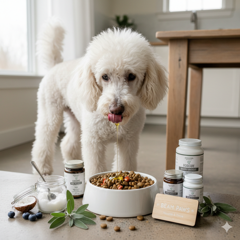 Thực Phẩm Chức Năng Cho Poodle Lông Trắng: Chìa Khóa Vẻ Đẹp Tinh Khôi