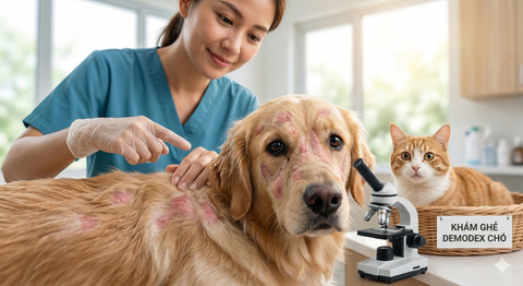 Ghẻ Demodex ở chó: Dấu hiệu nhận biết và giải pháp điều trị an toàn