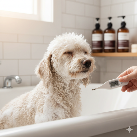 Nhiệt độ nước tắm phù hợp cho chó Poodle đảm bảo sức khỏe
