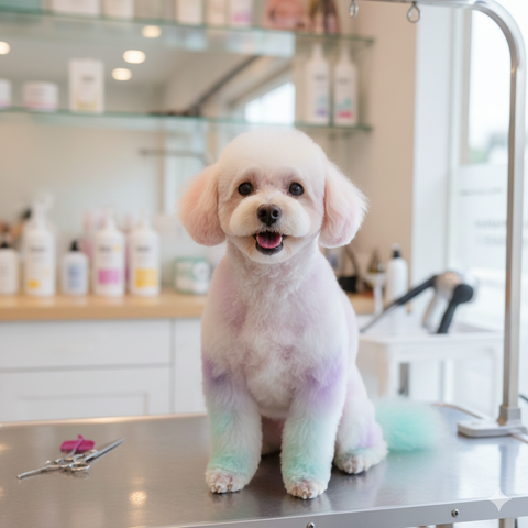 Nhuộm Lông Cho Chó Poodle: Biến Hóa Phong Cách, An Toàn và Đẹp Mắt