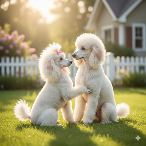 Phối Giống Poodle Trắng: Hướng Dẫn A-Z & Kinh Nghiệm