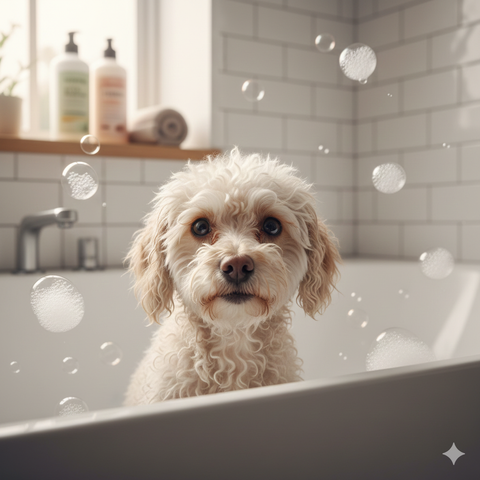 Giải pháp tâm lý giúp Poodle thư giãn khi vệ sinh thân thể