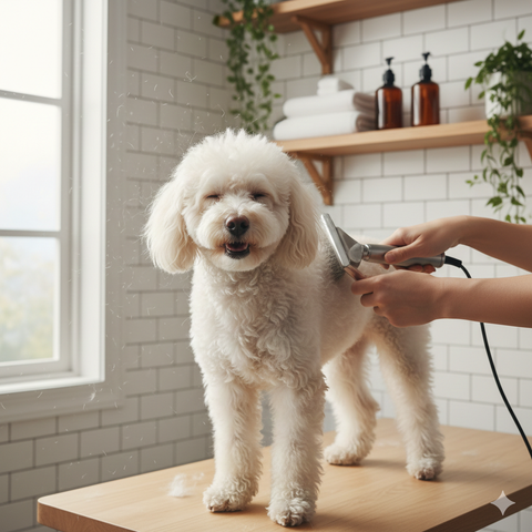 9 Mẹo Sấy Lông Poodle Tại Nhà Không Khô Da & Xù Lông