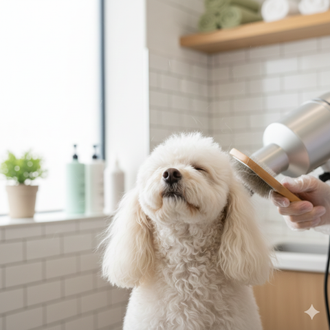 Sấy Lông Poodle Đúng Cách: 7 Bí Quyết Tránh Khô Da